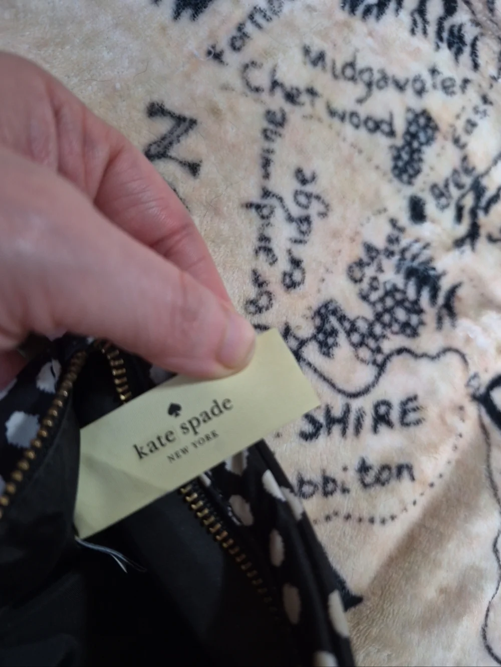 Kate Spade New York Small Drewe Wilson Road Musical Dots Zipper Pouch